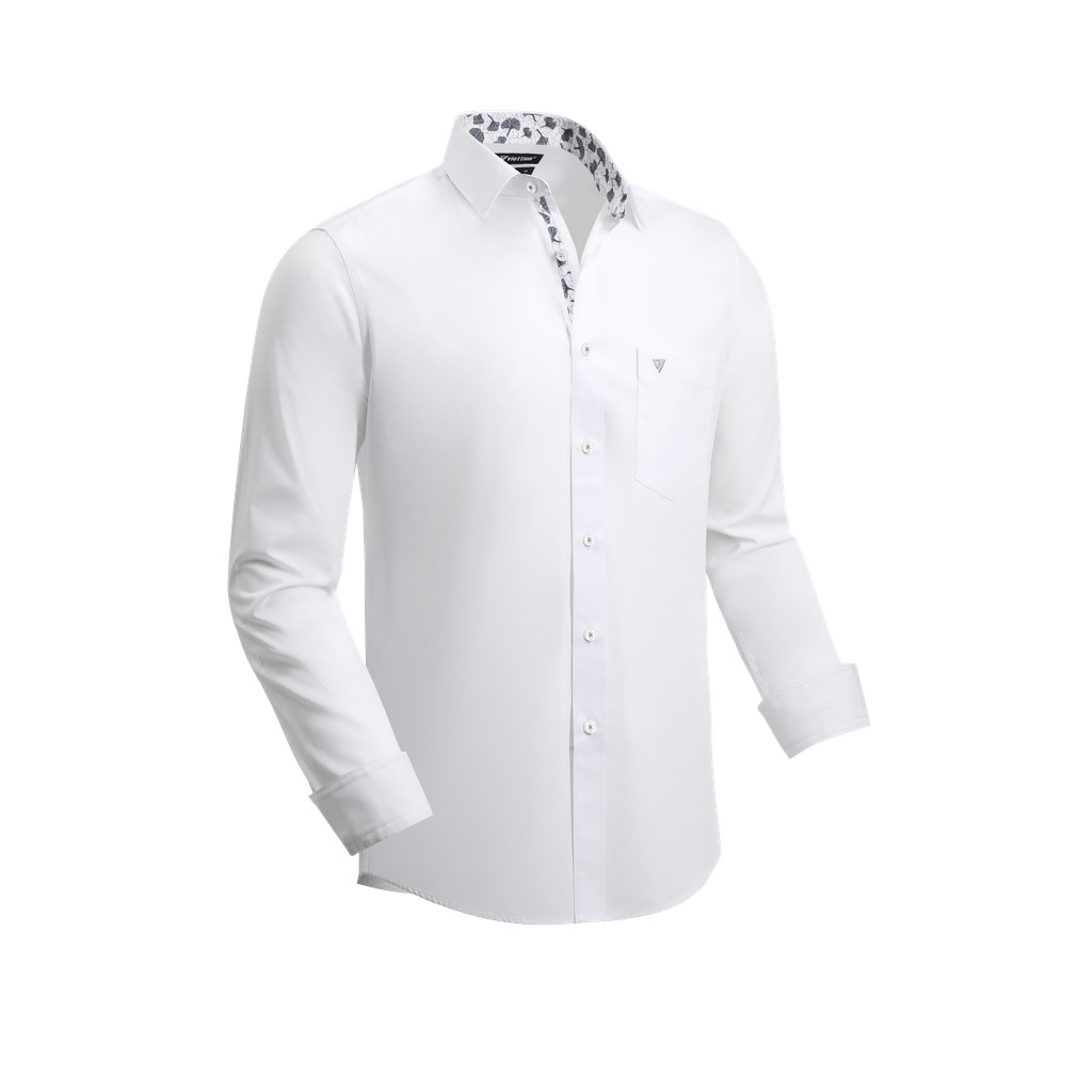 Áo sơ mi dài tay vạt tròn VIETTIEN vải Bamboo form REGULAR FIT VT00000731