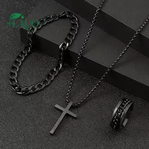 Mặt dây chuyền chữ thập Springevenstar - Phong cách đơn giản cá tính Hip Hop
