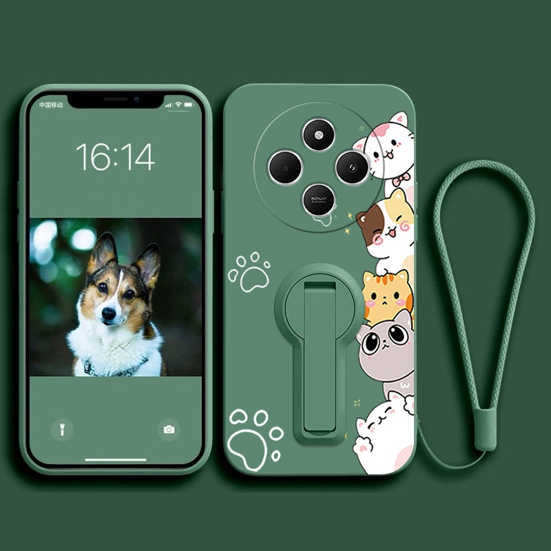 Ốp Lưng Cho redmi note 15 Pro 15C 15a A5 a7 Pro POCO C85X M8 PRO c71 5G Vỏ Điện Thoại Vỏ Mềm Silicon Lỏng Chống Sốc Thiết Kế Mới Thẩm Mỹ Mèo Hoạt Hình Có Giá Đỡ YTXZDZMM01