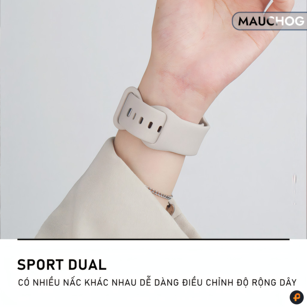 [Khoá Bướm] Dây Đeo Silicon Siêu Mịn Cho Đồng Hồ Apple Watch Series Ultra 11 10 9 8 7 6 5 4 3 49/46/45/44/42/41/40/38mm