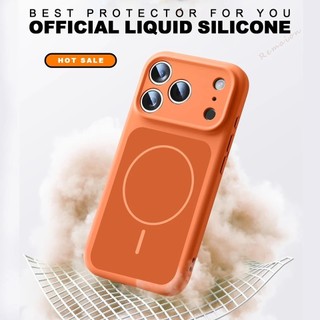 Ốp điện thoại silicon lỏng chính thức cho iPhone 17 Air 16 Plus 15 14 13 12 Pro Max Vỏ bảo vệ chống sốc