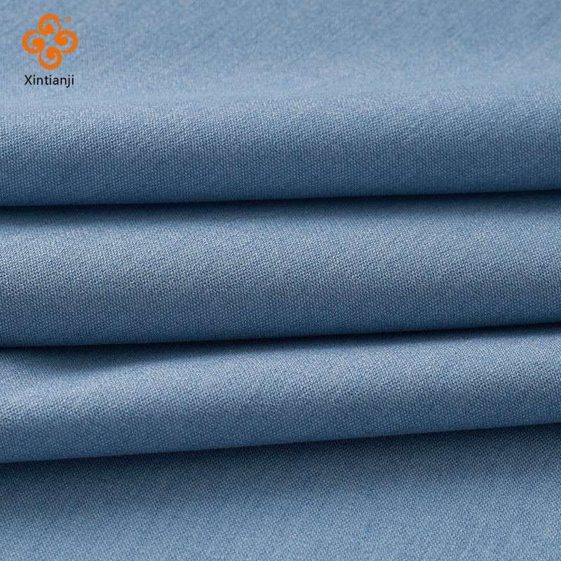 Lyocell Giặt Vải Denim Mỏng Màu Trơn Oft Và Drape Handmade Quần Áo Tự Làm Vải Cho Quần Nhẹ 0.5 Mét