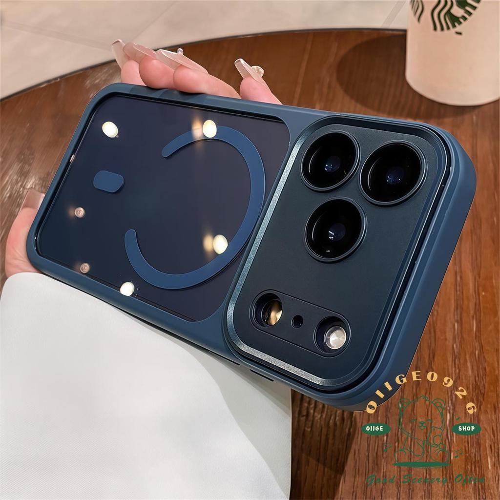 【 Ốp lưng iPhone17 】 Túi khí acrylic thu hút từ tính Vỏ điện thoại iphone17 Pro Max 16 15 14 13 12 cho vỏ iPhone Vỏ mềm silicon TPU chống sốc