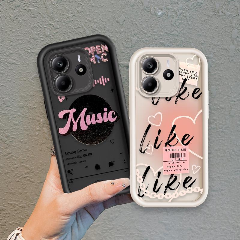 Ốp Lưng Cho Redmi Note 14 4G 5G Hoạt Hình Silicon Mềm Ốp lưng TPU Like Music girl Angel Eye Chống Sốc Ốp Lưng
