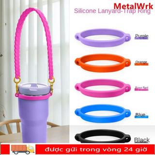 Vòng tay cầm cốc nước METALWRK, Vòng dây rút silicon di động DIY, Tay cầm cốc nước Dây đeo vòng silicon cho cốc