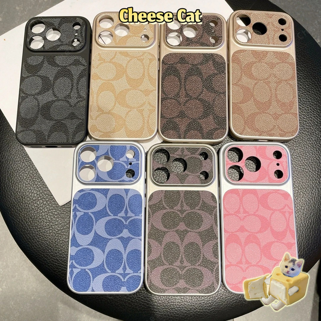 Ốp bảo vệ da thời trang tên tuổi lớn Ánh Sáng sang trọng xu hướng iPhone cho iPhone 17 16 15 12 11 14 13 Pro Max