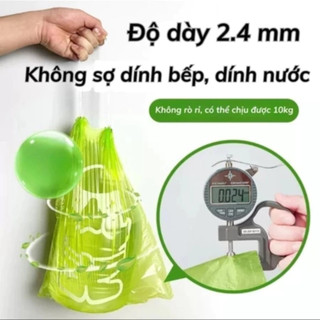 Cuộn 100 Túi Rác Ngải Cứu Khử Mùi Chống Côn Trùng Chịu Lực Tốt Tự Phân Huỷ Thân Thiện Môi Trường 45x40cm