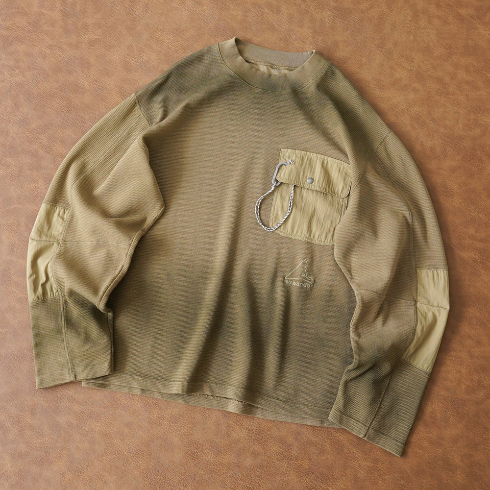 ROA × and wander garment dye waffle pocket Tee | Shopee Việt Nam