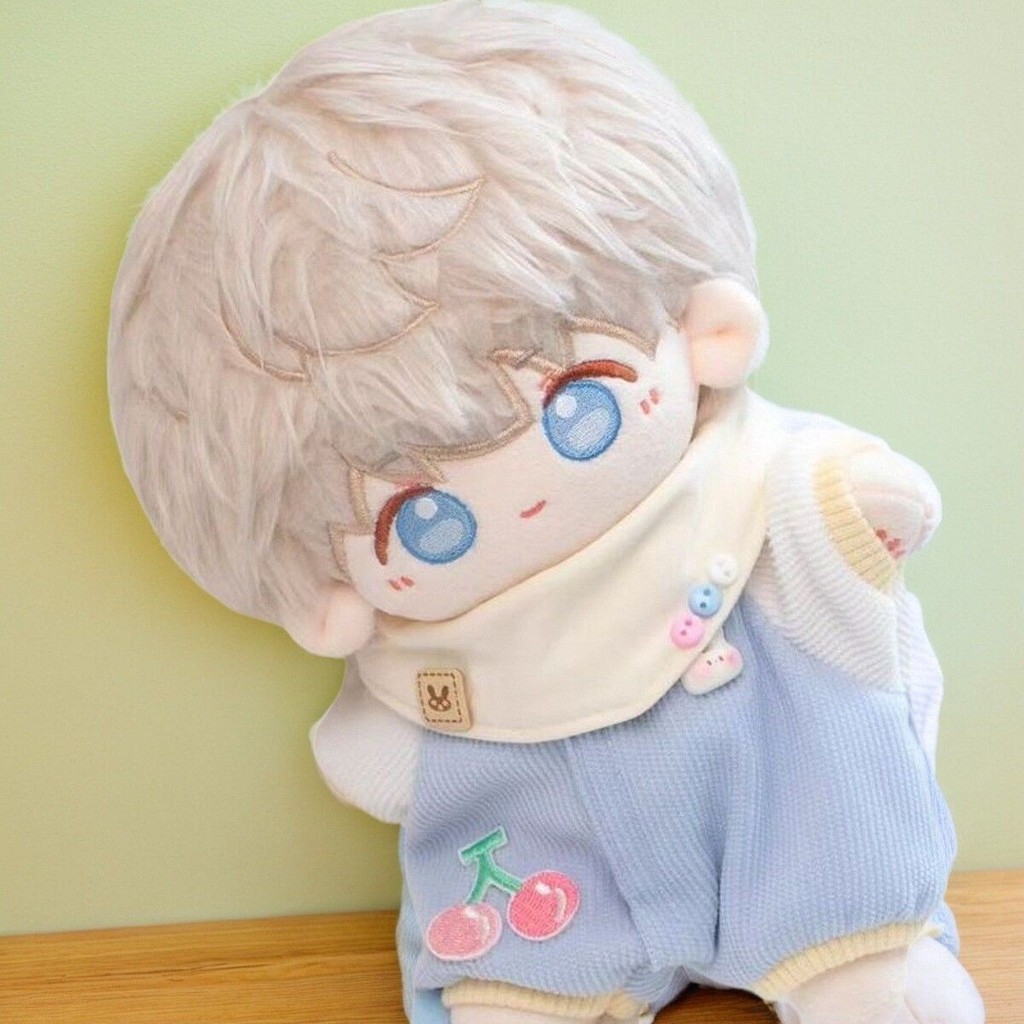 Quần áo búp bê Cotton 10-20cm Quần áo trẻ em Không thuộc tính dáng rộng thoải mái Bộ áo liền quần ngồi Bộ đồ ngủ