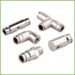 Đầu nối trượt bằng đồng thau 5 miếng Tưới chống rò rỉ 1 / 8 Inch Vườn phun sương áp suất cao Đầu nối trượt bằng đồng thau gelhvn