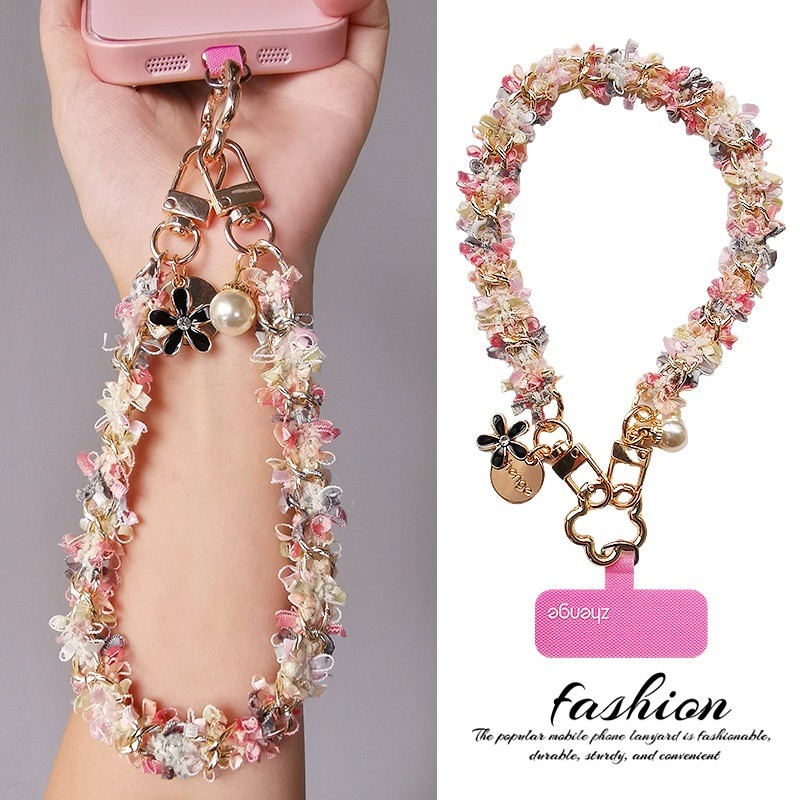 Điện Thoại Di Động Dây Nữ Cao Cấp Elf Ren Xoắn Dây Đeo Cổ Tay ins Thời Trang Hương Thơm Nhỏ Du Lịch Ngoài Trời Du Lịch