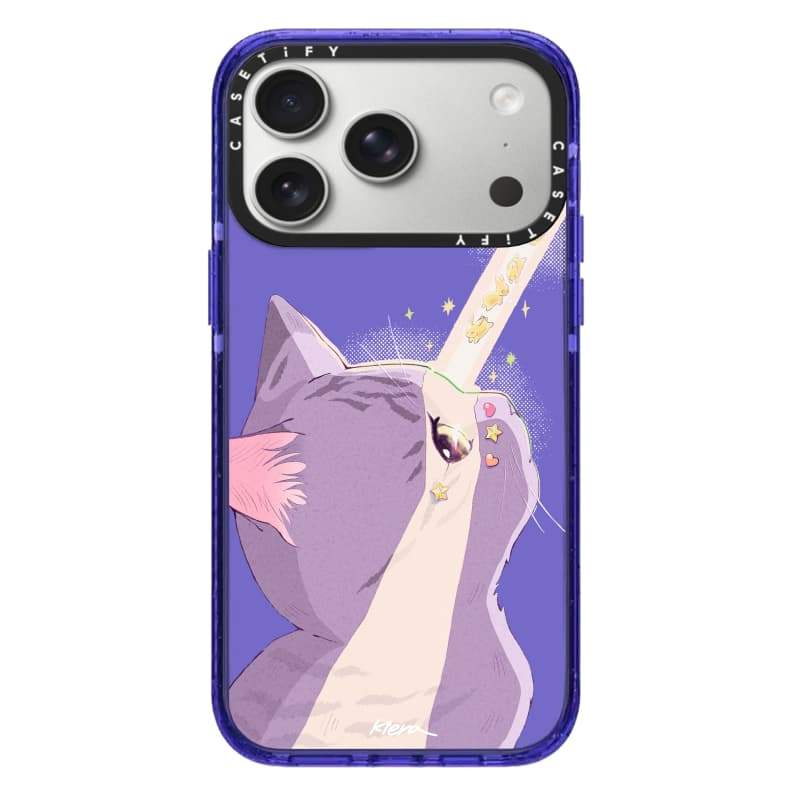CASECASE X Kiera Won Moonlight Pink Fizz & Peri Purple Clear Hard Từ Hút Tác Động Dành Cho Apple IPhone 12 13 14 15 16 17 Pro Max Air Plus