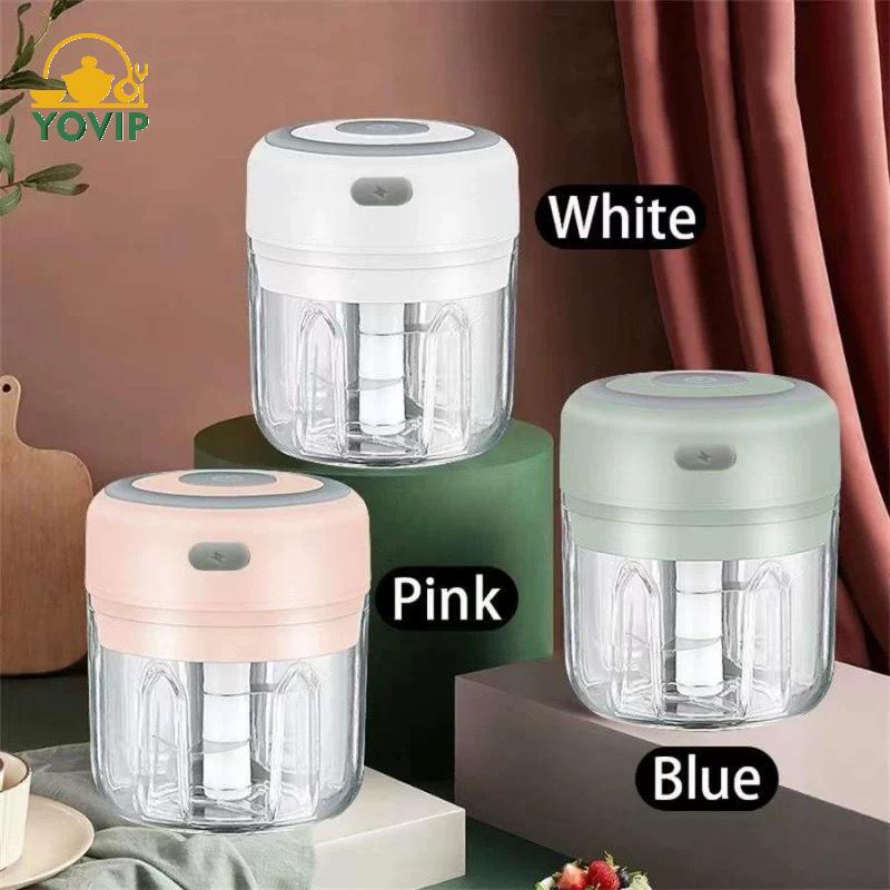 YOVIP Máy Xay Tỏi Điện Đa Năng 100 / 250mL Máy Xay Rau Di Động Hành Trộn Máy Nghiền Cho Nhà Bếp VN