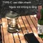 Đèn cắm trại cổ điển IPX4 chống nước - Ánh sáng ấm, 3 chế độ, hoàn hảo cho nội thất và ngoại thất.