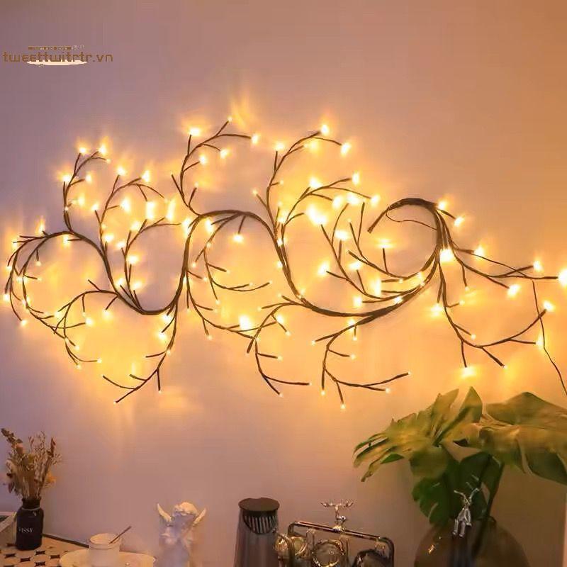 Đèn dây cây nho LED TRTR – Đèn tường 48 / 72 / 96 / 144 Đèn LED USB Trang trí ngày lễ Trang trí tường nhánh linh hoạt với 8 chế độ cho gia đình, tiệc tùng và ngày lễ VN