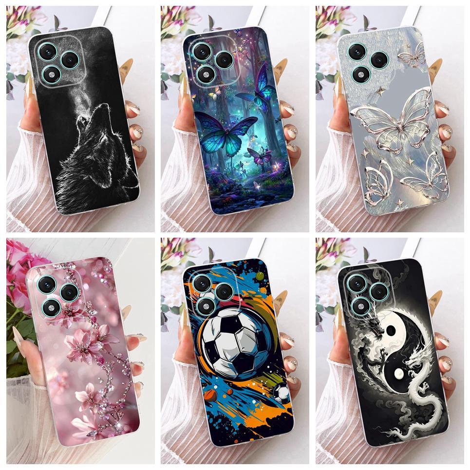 Ốp Silicon Mềm Trong Suốt Cho Honor 400 Lite 400 pro Ốp Điện Thoại Honor400 Cover Hoạt Hình Mèo Rồng Hoa Bướm Họa Tiết