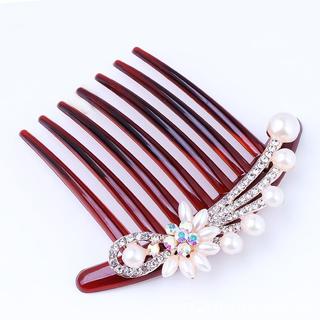 Phụ kiện tóc phiên bản Hàn Quốc - Lược cắt tóc và kẹp tóc ngọc trai