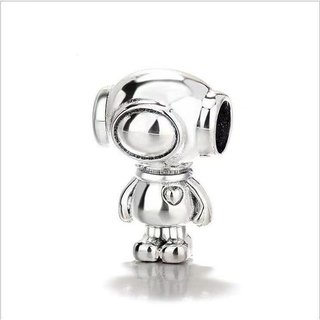 S925 Pumpkin Carriage Đính Hạt Vỏ Nhỏ Robot - Mặt Dây Chuyền Đơn Giản Thời Trang