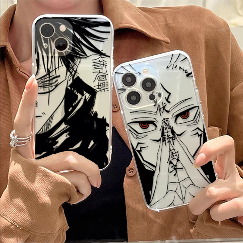 Ốp Điện Thoại Anime Jujutsu Kaisen Gojo Cho Redmi A5 A3 A2 A1 Note 12 11 10 8 Plus Pro MAX 10S 12S POCO C61 Cover Hoạt Hình Trong Suốt Mềm Mại
