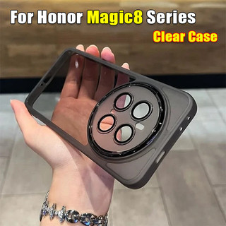 Vỏ Cho Vỏ Cho Honor Magic 8 Pro Magic8 5G Vỏ Điện Thoại Vuông Cặp Đôi Thời Trang Mềm Chống Sốc Đến Vỏ Bảo Vệ Ống Kính Ốp Lưng