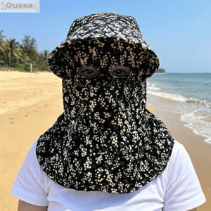 Mũ Ngư Dân Chống Tia UV Vành Rộng, Thoáng Khí, Phù Hợp Hoạt Động Ngoài Trời Như Hái Trà Mùa Hè