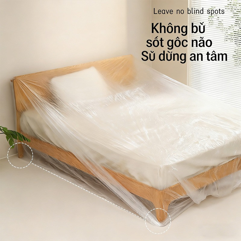 Bọc bụi đa năng cho giường tủ sofa, chống bụi chống nước, dây rút co giãn, kích thước lớn