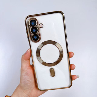 Ốp lưng Samsung Galaxy chống sốc hỗ trợ sạc từ tính mạ viền bảo vệ camera cho S24 S25 S26 Ultra Plus