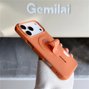 Ốp điện thoại iPhone 17 Pro Max 6C Skin Touch PC Stand