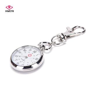 HWETR Thép không gỉ Quartz Nhà thơ Đồng hồ Móc chìa khóa dễ thương Quà tặng mới