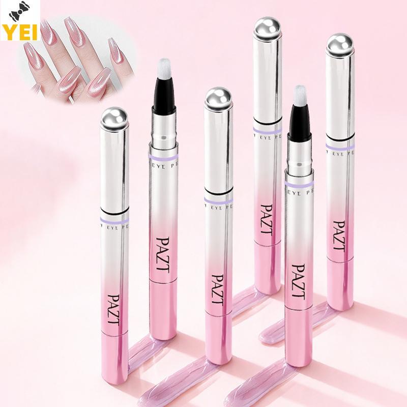 Bút từ tính mắt mèo 6 trong 1 gel sơn móng đa năng cho móng lười biếng, bút hạt từ tính dụng cụ chăm sóc móng