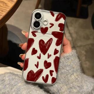 Red Love Full cho 16 trường hợp iPhone 17Air Corning Case 14/13/11Pro