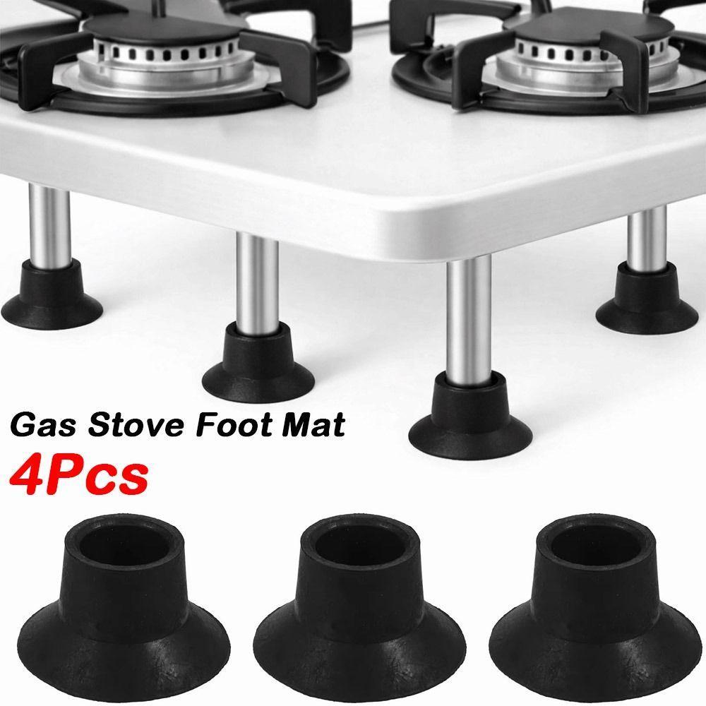 Thảm chân bếp gas YMIFI 4 chiếc, Thay thế mũ chân bạt lò xo đa năng, Cốc hút chống mài mòn di động Tấm lót chống trượt cho bếp gas và tấm bạt lò xo