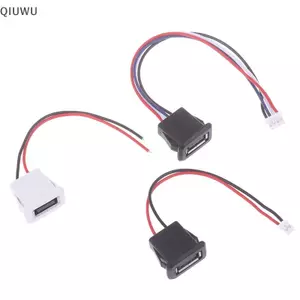 QIUWU USB 2.0 Nữ Power Ja USB2.0 Cổng Sạc Cổng Kết Nối Với Cáp Sạc USB Soet Với PH2.0.