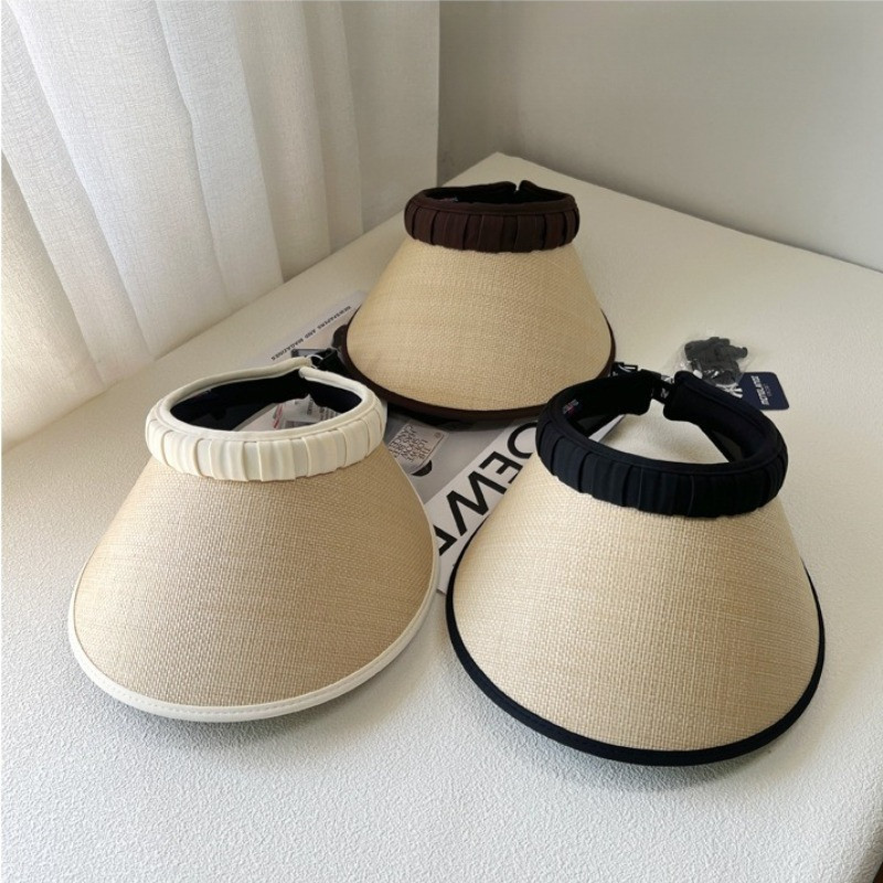 Mũ Rơm Chống Nắng và Tia UV,Vành Cứng Không Bị Cong,Thiết Kế Gập Lại Linh Hoạt,Đồ Đi Biển,Du Lịch,Dạo Phố