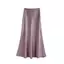 Váy satin đuôi cá quấn eo, draping cao cấp, dáng dài