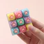 Đồ chơi clicker bàn phím BORAGETE, Nút phím hình mèo Móc khóa Fidget, Thư giãn vượt qua thời gian Giảm căng thẳng 9 phím Clicker Đồ chơi người lớn