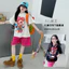 Bé Gái Hoạt Hình Chú Hề In Hình Mùa Hè Phong Cách Mới Trẻ Em Rời Áo Thường Ngày
