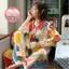 Shop 5A Bộ Đồ Ngủ Một Mảnh Kháng Khuẩn Có Miếng Lót Ngực Nữ Xuân Thu Đông Cotton Nguyên Chất Quần Dài Tay Thường Ngày Phiên Bản Hàn Quốc Có Thể Mặc Bên Ngoài