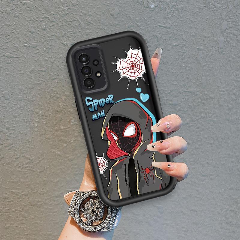 Ốp Lưng Cho Samsung A13 A23 A33 A32 A52 A52S 4G 5G Phim Hoạt Hình Silicon Nghệ Thuật Mềm Ốp lưng TPU Spider Man Cool Boy Mắt Thiên Thần Chống Sốc Ốp Lưng