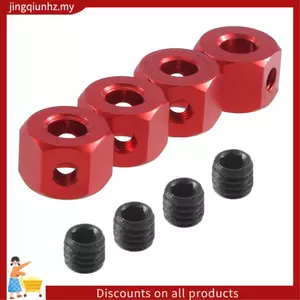 4 Bộ Chuyển Đổi Lục Giác Bánh Xe Kết Hợp Kim Loại 5 Mm Đến 12 Mm Cho D12 C14 C24 B14 B16 MN D90 D91 RC Xe Nâng Cấp Phần, Đỏ