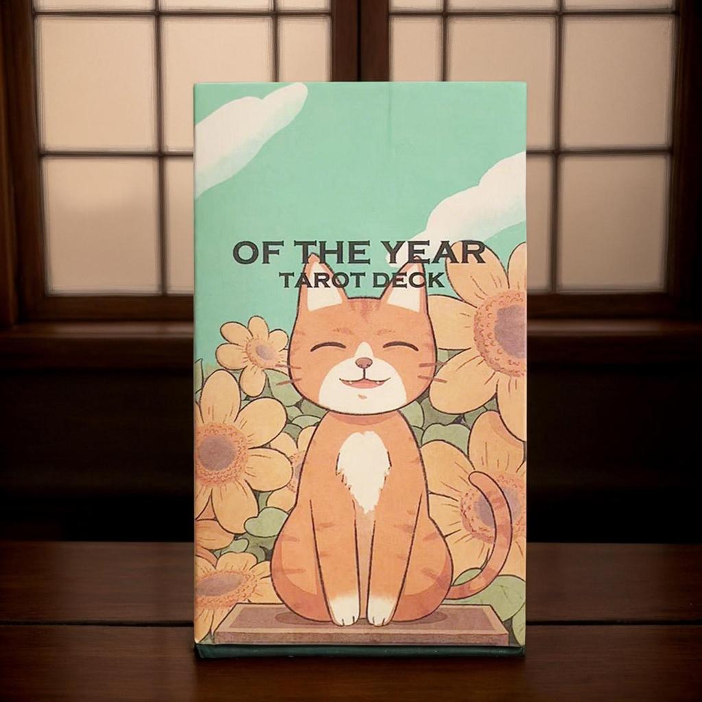 Tarot Cards Tarot Card Set Year Theme 10.5x6.2cm Pocket Size Spirit Deck Book 78X For Divination Astrology junlavn