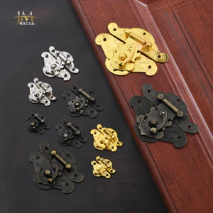 Phần cứng Mới Trung Quốc Khóa Hành Lý Cổ Phụ Kiện Hành Lý Hợp Kim Hộp Rượu Bản Lề Trang Trí Phần Cứng Khóa Khóa GHHK
