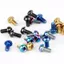 Bu lông titan PYCOU, Bu lông cánh quạt phanh đĩa Torx TC4 Titanium T25, Vít xe đạp M5x10 Trọng lượng siêu nhẹ Phanh xe đạp Vít đĩa Hệ thống phanh xe đạp
