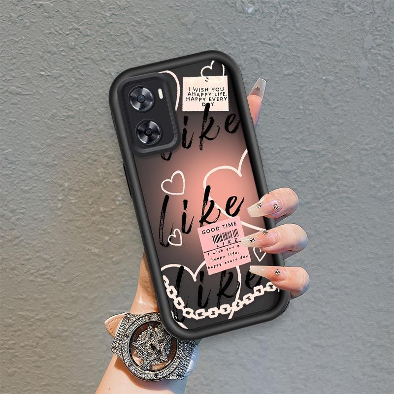 Ốp Lưng Cho OPPO A57 4G A77 4G A77S 4G Phim Hoạt Hình Silicon Màu Kẹo Mềm Ốp lưng TPU Như Cô Gái Âm Nhạc Mắt Thiên Thần Chống Sốc Ốp Lưng