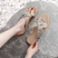 Mặc Phương Tây Đôi Phiên Bản Na Handmade Dép Nữ Mùa Hè Bên Ngoài Mặc Bohemian Thời Trang Tua Rua Phong Cách Dân Tộc Nêm Gót Cao Gót Giày Đi Biển HOKI