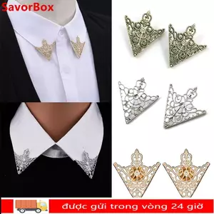 SAVORBOX Áo Sơ Mi Tam Giác Cổ Pin, Rỗng Ra Cổ Điển Trâm Cài, Trang Trí Đầm Trang Trí Quần Áo Tinh Tế Pin Trang Trí Cho Nam Nữ Áo Sơ Mi Nữ