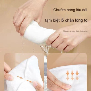 Khăn nén nóng / lạnh dày 2 lớp Khăn Cotton nguyên chất Mặt nạ SPA Mặt nạ nén nóng Mặt nạ làm đẹp dưỡng ẩm Trẻ hóa làm đẹ