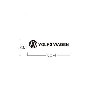 3D Xe Ô Tô Kim Loại Sáng Tạo Miếng Dán Chống Thấm Nước Chống Bụi Bẩn Cho Volkswagen VW Rline Amarok T5 Phaeton Tiguan T-Cross