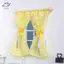 HFTOY 1 / 12 Nhà Búp Bê Rèm Hoa Ngọt Ngào Mô Hình Nhà Búp Bê Mô Phỏng Đồ Nội Thất Trang Trí Búp Bê Nhà Phụ Kiện Trang Trí Cảnh Sống ~