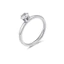 Nhẫn thép không gỉ mạ vàng với zircon, thiết kế vòng cung đẹp mắt, làm từ thép titan siêu mịn